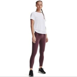 Under Armour White Asymmetrical Short Sleeve Tee‼️FINAL SALE